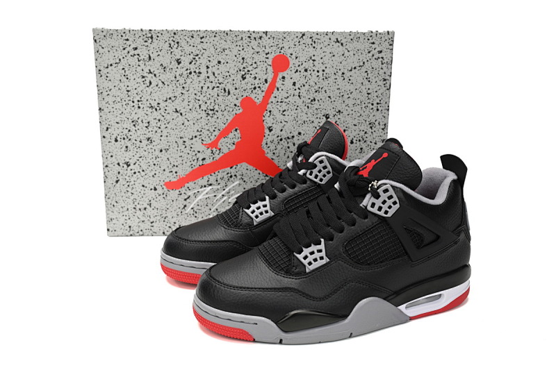 【BA7PB】新黑红 头层皮乔丹4代篮SB联名球鞋 FV5029-006 Air Jordan 4 "Bred Reimagined"