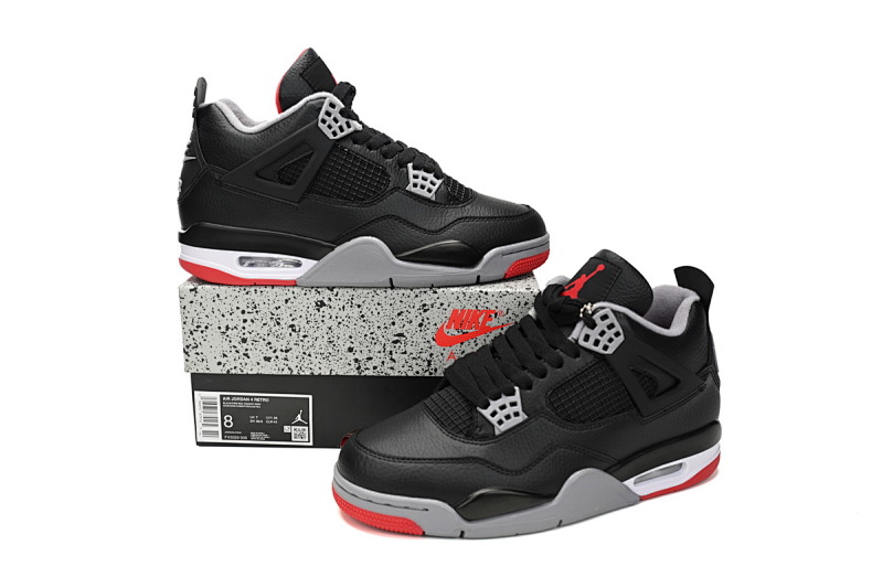 【BA7PB】新黑红 头层皮乔丹4代篮SB联名球鞋 FV5029-006 Air Jordan 4 "Bred Reimagined"