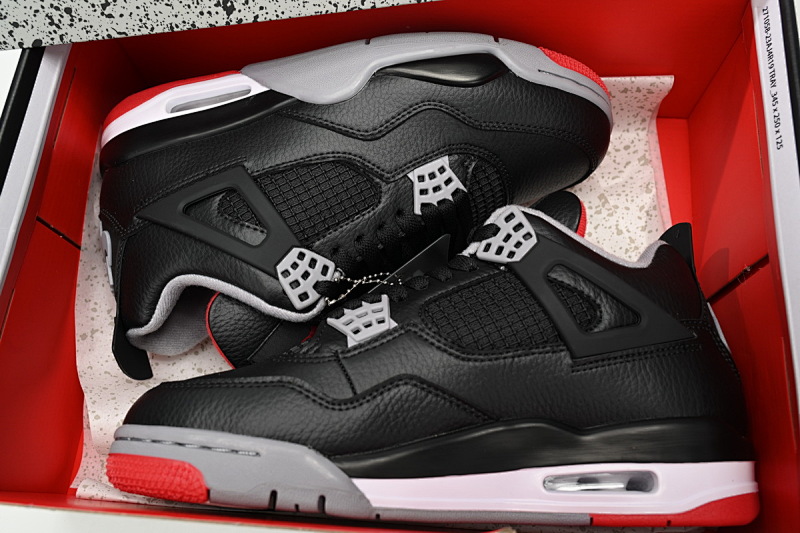 【BA7PB】新黑红 头层皮乔丹4代篮SB联名球鞋 FV5029-006 Air Jordan 4 "Bred Reimagined"