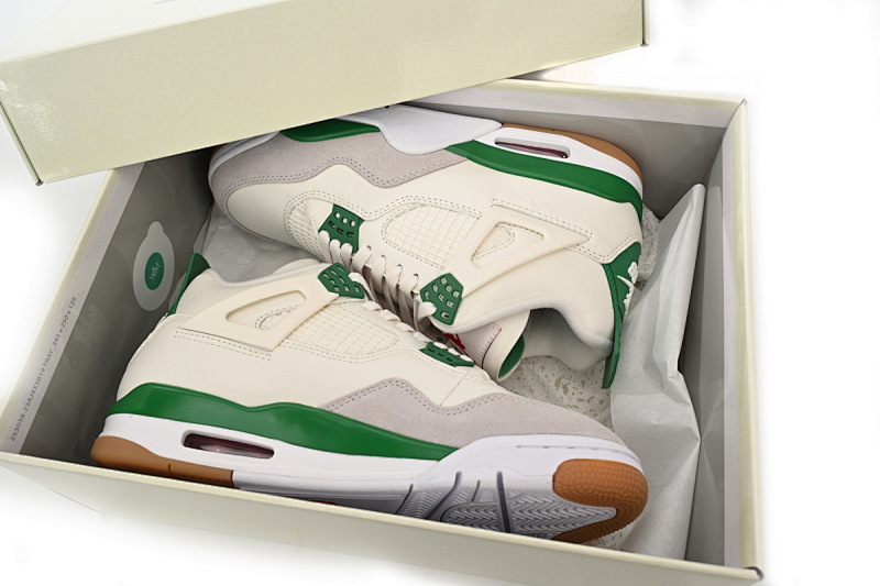 【DA0OG】SB白绿 OG版本乔丹4代SB联名球鞋 DR5415-103 Nike SB x Air Jordan 4 “Pine Green”Calaite