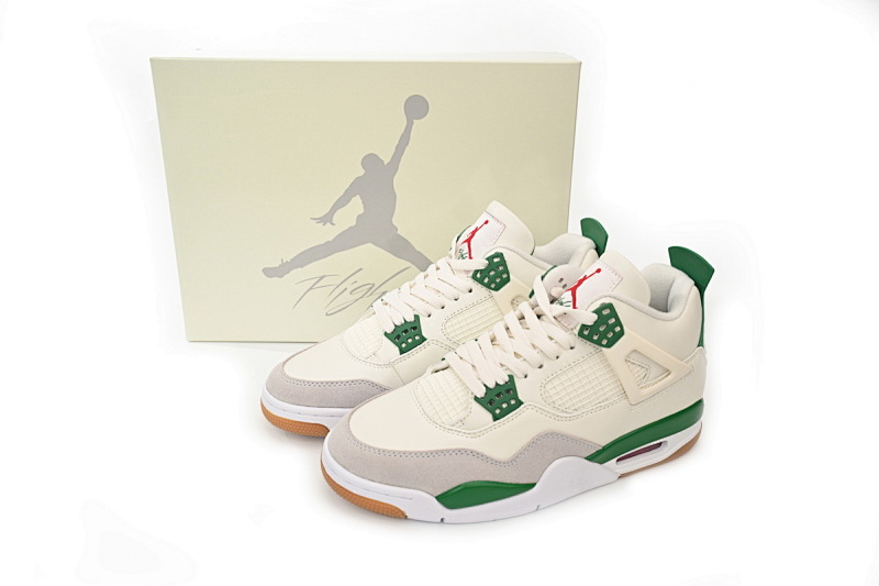 【DA0OG】SB白绿 OG版本乔丹4代SB联名球鞋 DR5415-103 Nike SB x Air Jordan 4 “Pine Green”Calaite