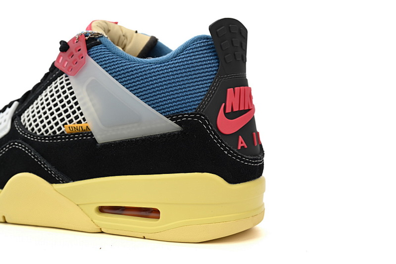 【DA0OG】UN黑蓝 OG版本乔丹4代篮球鞋DC9533-001 Union LA x Air Jordan 4 Retro SP Off Noir Black