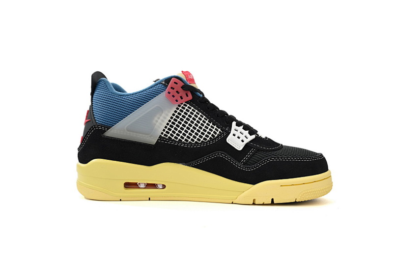 【DA0OG】UN黑蓝 OG版本乔丹4代篮球鞋DC9533-001 Union LA x Air Jordan 4 Retro SP Off Noir Black