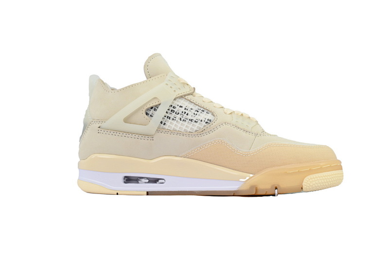 【DA0OG】OW联名 OG版本乔丹4代篮球鞋 CV9388-100 OFF White x Air Jordan 4 Sail