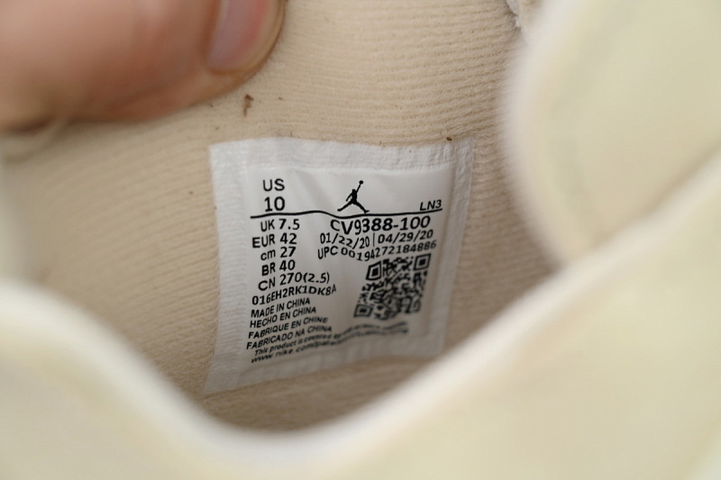 【DA0OG】OW联名 OG版本乔丹4代篮球鞋 CV9388-100 OFF White x Air Jordan 4 Sail
