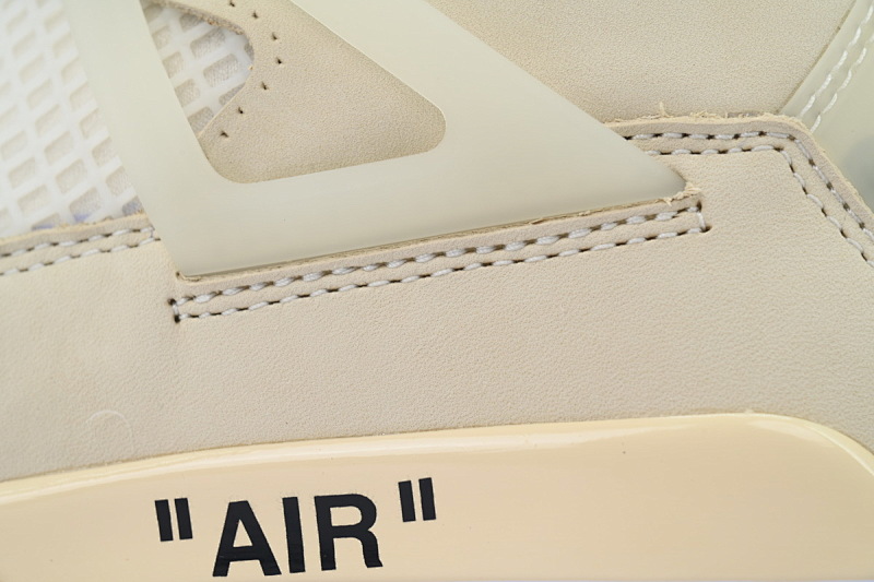 【DA0OG】OW联名 OG版本乔丹4代篮球鞋 CV9388-100 OFF White x Air Jordan 4 Sail