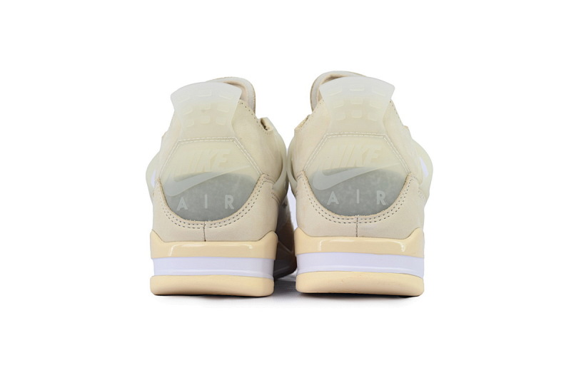 【DA0OG】OW联名 OG版本乔丹4代篮球鞋 CV9388-100 OFF White x Air Jordan 4 Sail