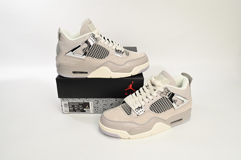 【BA7PB】灰色 公司级乔丹4代篮球鞋 AQ9129-001 Air Jordan 4 WMNS “Frozen Moments”