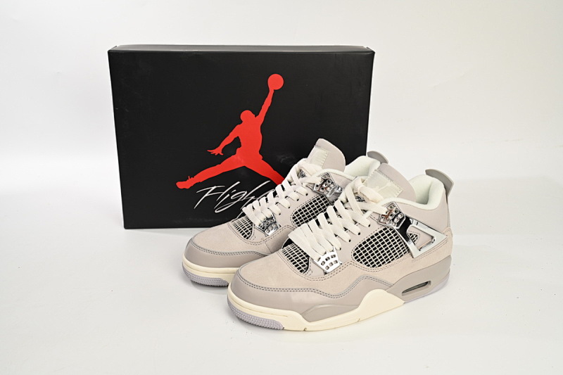【BA7PB】灰色 公司级乔丹4代篮球鞋 AQ9129-001 Air Jordan 4 WMNS “Frozen Moments”