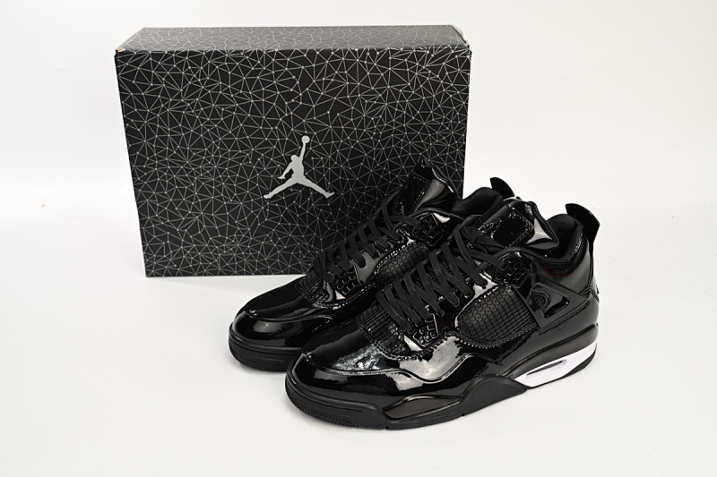 【CA2PB】 黑漆皮 头层皮乔丹4代篮球鞋 719864-010 Air Jordan 4 Retro Powder Patent Leather
