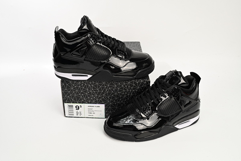 【CA2PB】 黑漆皮 头层皮乔丹4代篮球鞋 719864-010 Air Jordan 4 Retro Powder Patent Leather