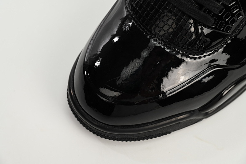 【CA2PB】 黑漆皮 头层皮乔丹4代篮球鞋 719864-010 Air Jordan 4 Retro Powder Patent Leather