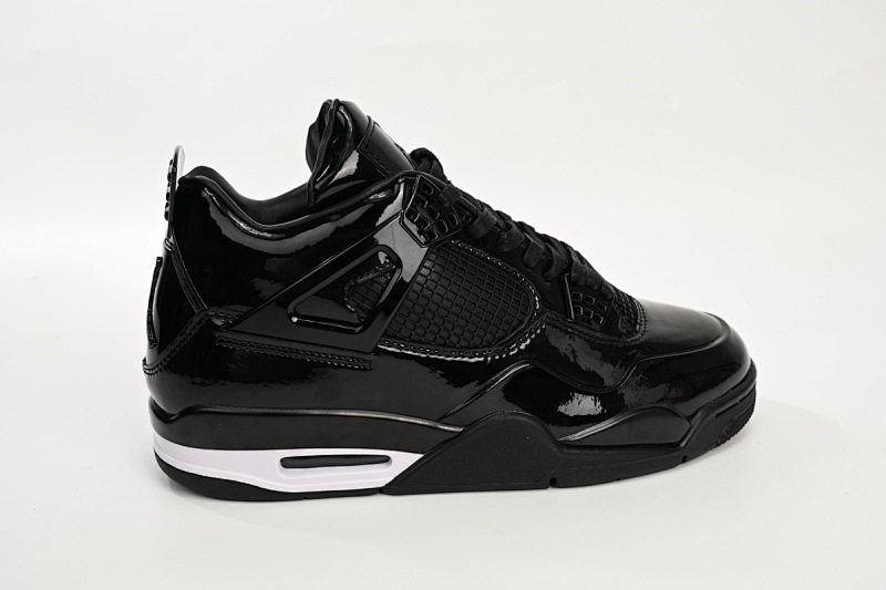 【CA2PB】 黑漆皮 头层皮乔丹4代篮球鞋 719864-010 Air Jordan 4 Retro Powder Patent Leather