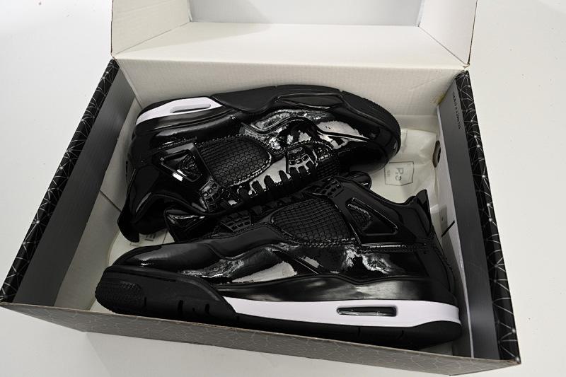 【CA2PB】 黑漆皮 头层皮乔丹4代篮球鞋 719864-010 Air Jordan 4 Retro Powder Patent Leather