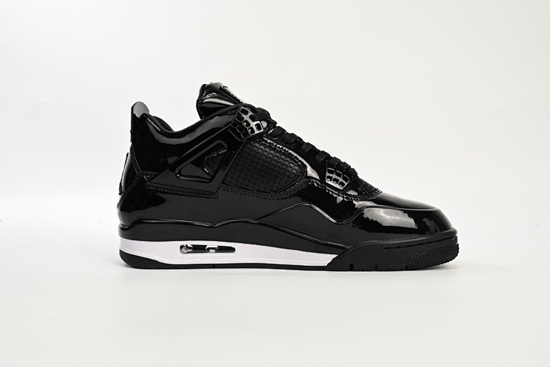 【CA2PB】 黑漆皮 头层皮乔丹4代篮球鞋 719864-010 Air Jordan 4 Retro Powder Patent Leather