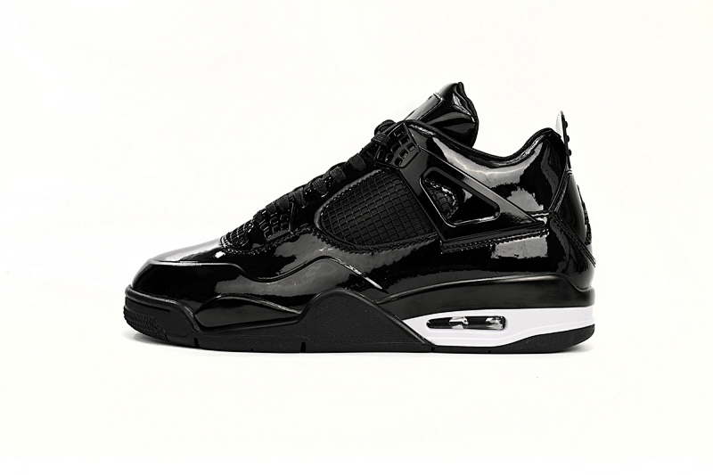 【CA2PB】 黑漆皮 头层皮乔丹4代篮球鞋 719864-010 Air Jordan 4 Retro Powder Patent Leather