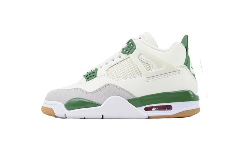 【BA7PB】松木绿 头层皮乔丹4代篮SB联名球鞋 DR5415-103 Nike SB x Air Jordan 4 “Pine Green”Calaite