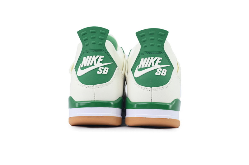 【BA7PB】松木绿 头层皮乔丹4代篮SB联名球鞋 DR5415-103 Nike SB x Air Jordan 4 “Pine Green”Calaite