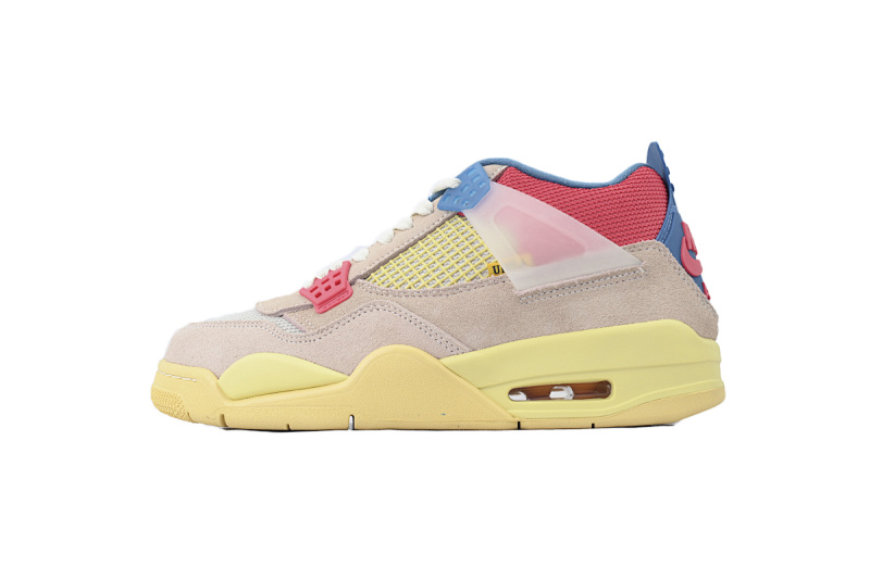【BA7PB】UN浅粉 乔丹4代篮球鞋 DC9533-800 Union LA x Air Jordan 4 Retro “Guava Ice”