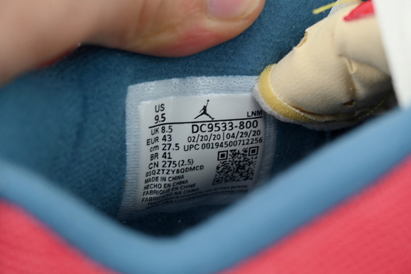 【BA7PB】UN浅粉 乔丹4代篮球鞋 DC9533-800 Union LA x Air Jordan 4 Retro “Guava Ice”