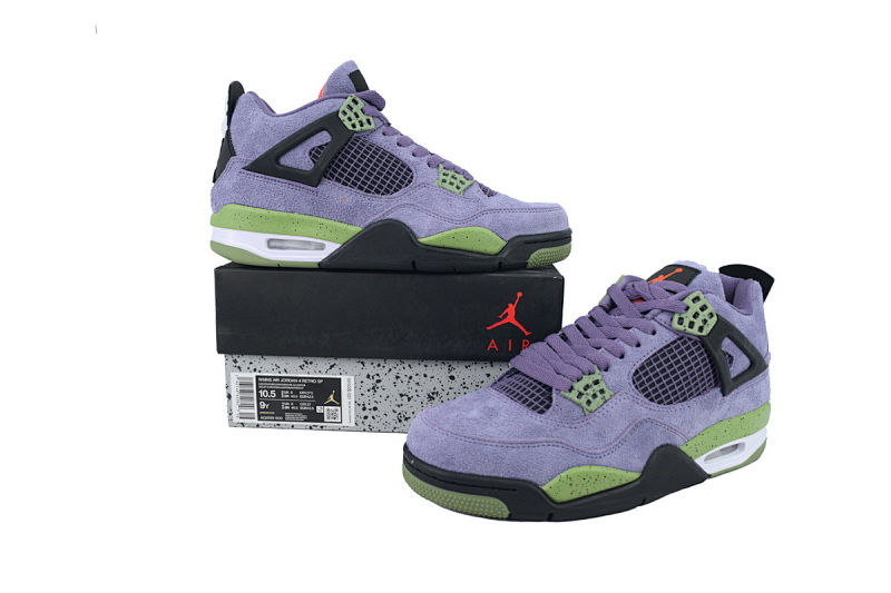 【BA7PB】鹿皮紫色  本地版本乔丹4代篮球鞋 AQ9129-500 Air Jordan 4 Retro Canyon Purple
