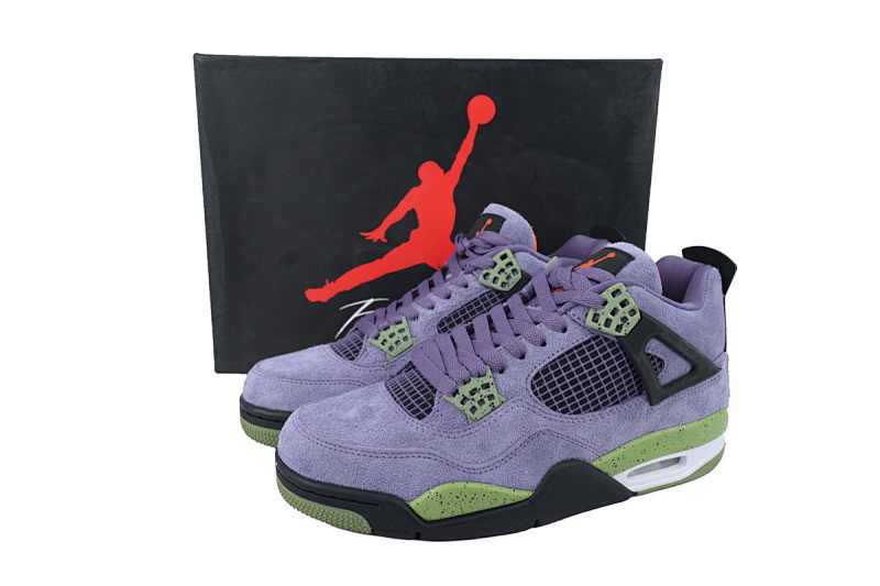 【BA7PB】鹿皮紫色  本地版本乔丹4代篮球鞋 AQ9129-500 Air Jordan 4 Retro Canyon Purple