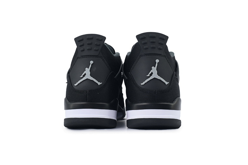 【BA7PB】小阿姆黑色  本地乔丹4代篮球鞋 DH7138-006 Air Jordan 4 Retro Black Canvas