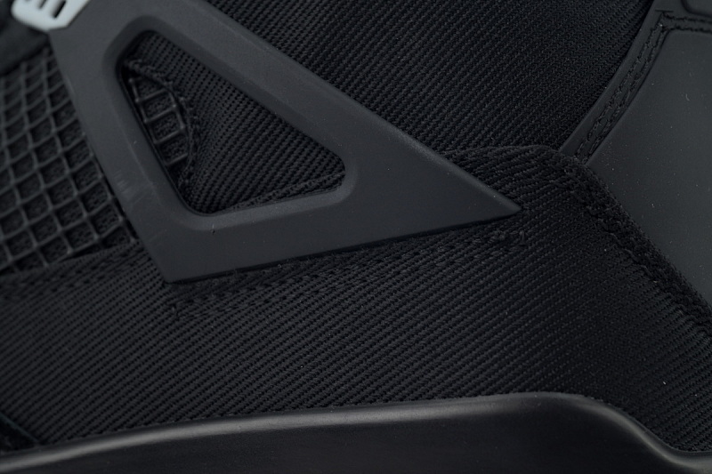 【BA7PB】小阿姆黑色  本地乔丹4代篮球鞋 DH7138-006 Air Jordan 4 Retro Black Canvas