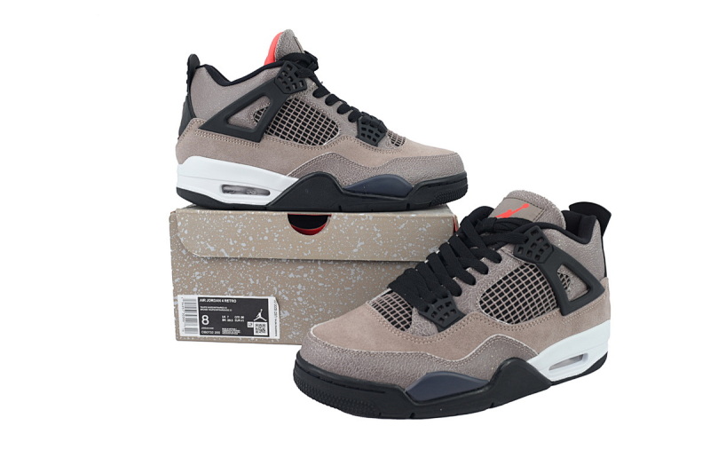 【BA7PB】黑棕摩卡 本地版乔丹4代篮球鞋 DB0732-200 Air Jordan 4 Retro Taupe Haze