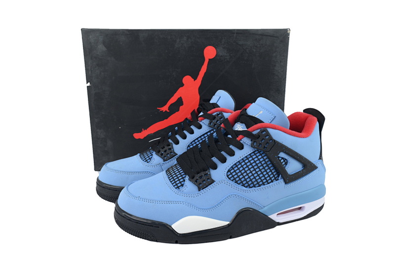 【BA7PB】冰蓝 本地版本乔丹4代篮球鞋 308497-406 Air Jordan 4 Retro “Houston Oilers”