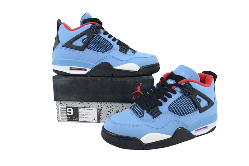 【BA7PB】冰蓝 本地版本乔丹4代篮球鞋 308497-406 Air Jordan 4 Retro “Houston Oilers”