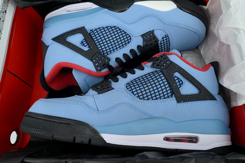 【BA7PB】冰蓝 本地版本乔丹4代篮球鞋 308497-406 Air Jordan 4 Retro “Houston Oilers”