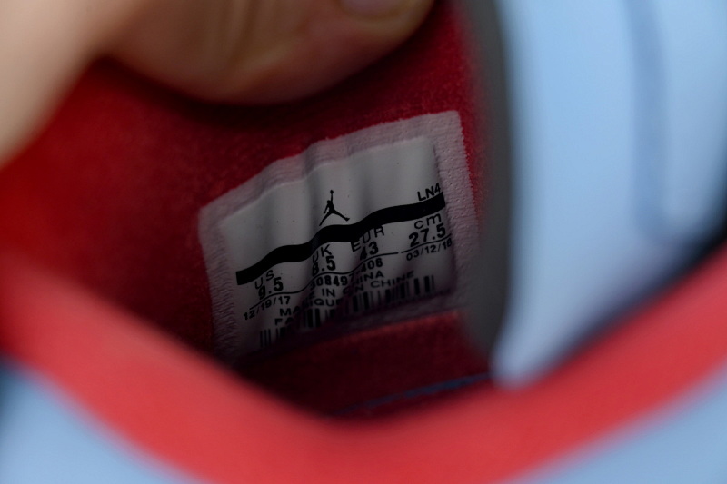 【BA7PB】冰蓝 本地版本乔丹4代篮球鞋 308497-406 Air Jordan 4 Retro “Houston Oilers”