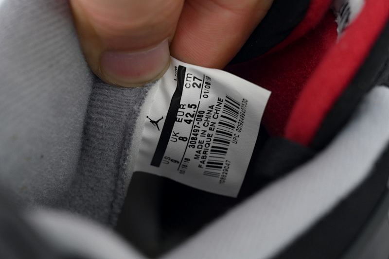 【BA7PB】公牛黑红 本地版乔丹4代篮球鞋 308497-060 Air Jordan 4 Retro Bred