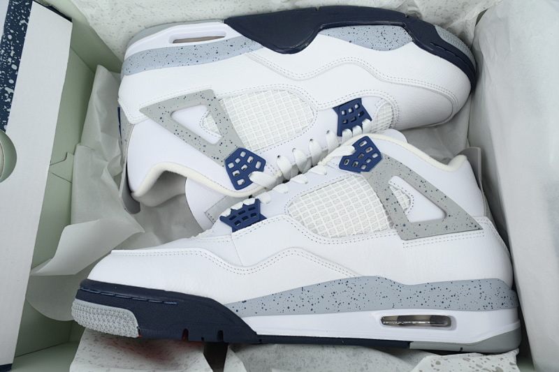 【BA7PB】午夜蓝 本地版乔丹4代篮球鞋 DH6927-140 Air Jordan 4 Retro Midnight Navy