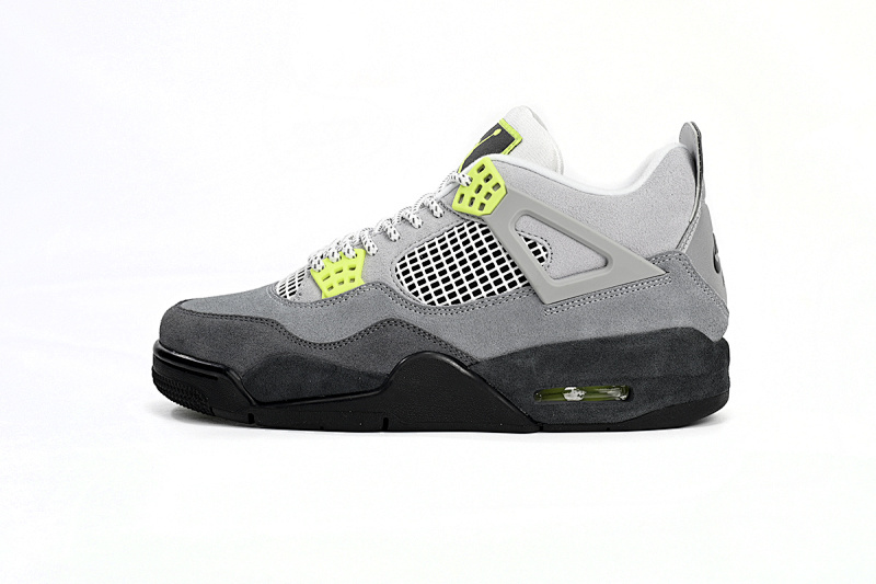 【CA0XH】荧光灰绿 头层皮乔丹4代篮球鞋 CT5342-007 Air Jordan 4 SE “Neon”