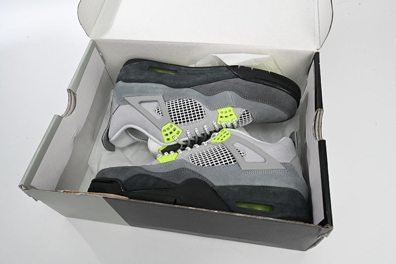 yupoo_344946_6cc13c0d.jpg 【CA0XH】荧光灰绿 头层皮乔丹4代篮球鞋 CT5342-007 Air Jordan 4 SE “Neon”