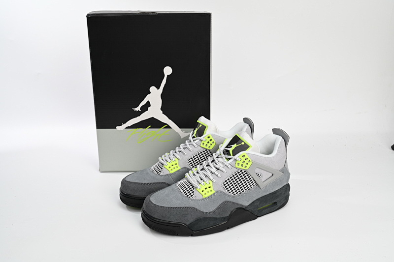 yupoo_344946_f593967f.jpg 【CA0XH】荧光灰绿 头层皮乔丹4代篮球鞋 CT5342-007 Air Jordan 4 SE “Neon”