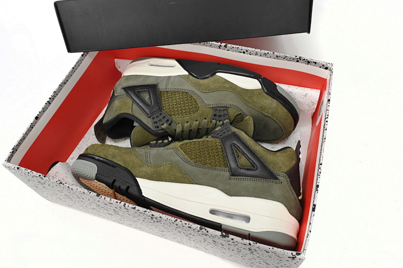 yupoo_344974_97836c09.jpg 【CA0XH】军绿色 头层皮乔丹4代篮球鞋 FB9927-200 Air Jordan 4 Craft “Olive”