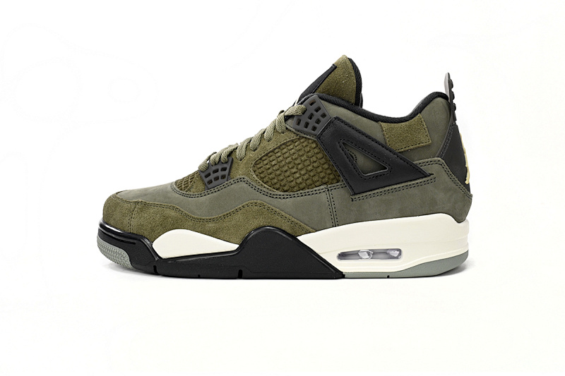 【CA0XH】军绿色 头层皮乔丹4代篮球鞋 FB9927-200 Air Jordan 4 Craft “Olive”