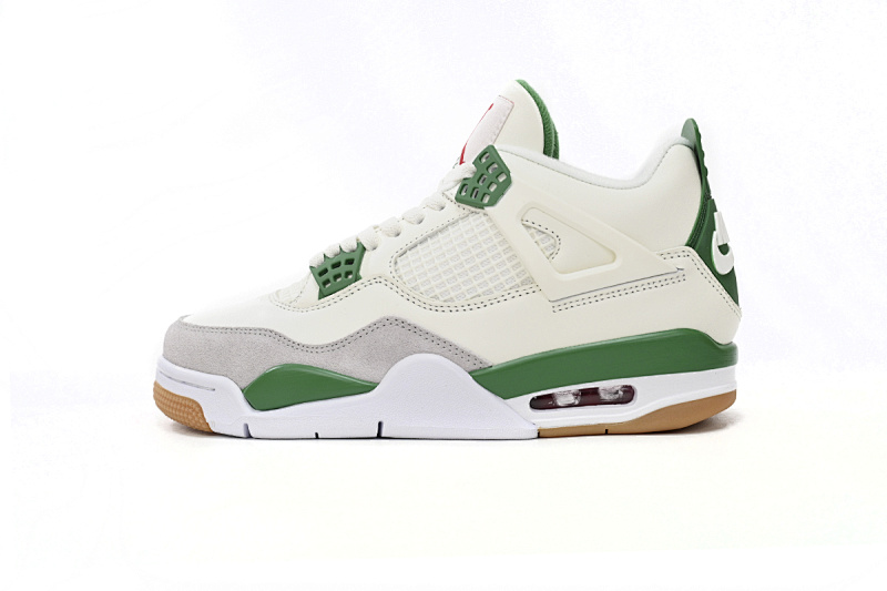 【CA0XH】SB联名 头层皮乔丹4代篮球鞋SB联名球鞋 DR5415-103 Nike SB x Air Jordan 4 “Pine Green”Calaite