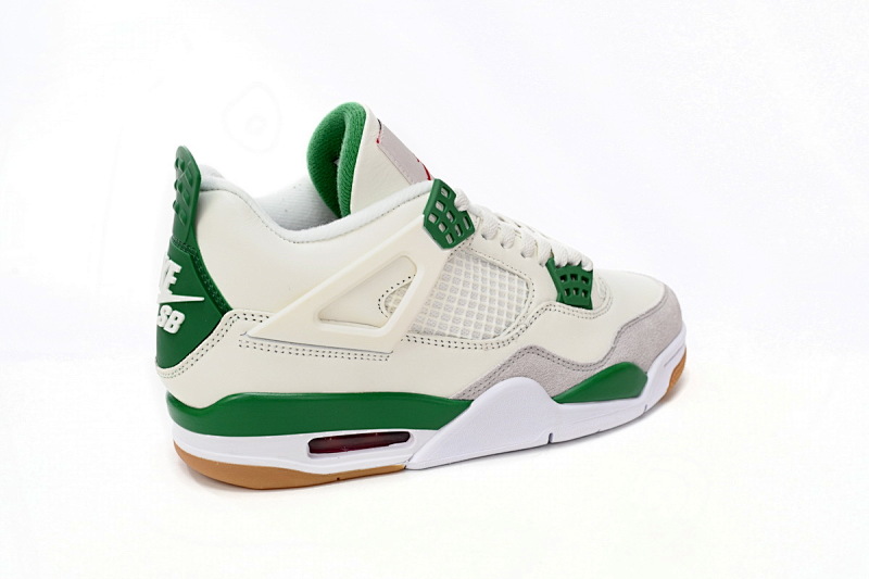 【CA0XH】SB联名 头层皮乔丹4代篮球鞋SB联名球鞋 DR5415-103 Nike SB x Air Jordan 4 “Pine Green”Calaite