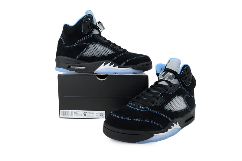 【DA0Y3】大学兰 Y3版乔丹5代篮球鞋 DD0587-008 Air Jordan 5 Retro 'Black University Blue' 2026