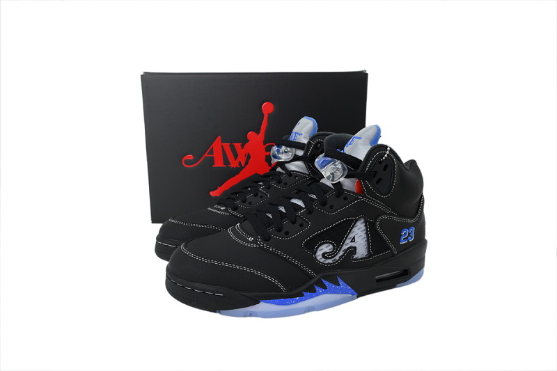 【DA0Y3】黑兰 Y3版乔丹5代篮球鞋 DV4982-004 Awake NY x Air Jordan 5 Retro 'Black Racer Blue'