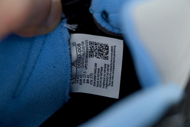 【DA0OG】大学蓝 OG版乔丹5代篮球鞋 DD0587-008 Air Jordan 5 Retro 'Black University Blue' 2026