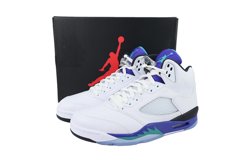 【EA5LR】白紫葡萄 LJR版本乔丹5代 HQ7978-100 Air Jordan 5 Retro 'Grape' 2025