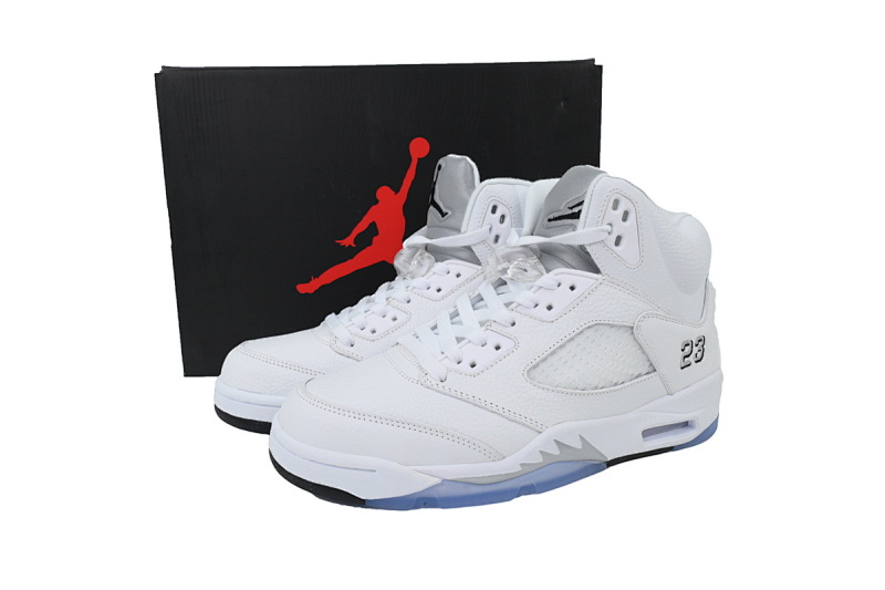 yupoo_345559_2e204567.jpg 【CA3DJ】白银复刻版 乔丹5代篮球鞋 HQ7978-103 Air Jordan 5 Retro 'White Metallic' 2026