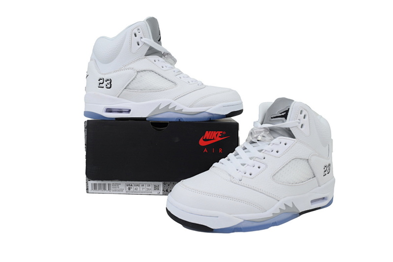 yupoo_345559_5920d52f.jpg 【CA3DJ】白银复刻版 乔丹5代篮球鞋 HQ7978-103 Air Jordan 5 Retro 'White Metallic' 2026