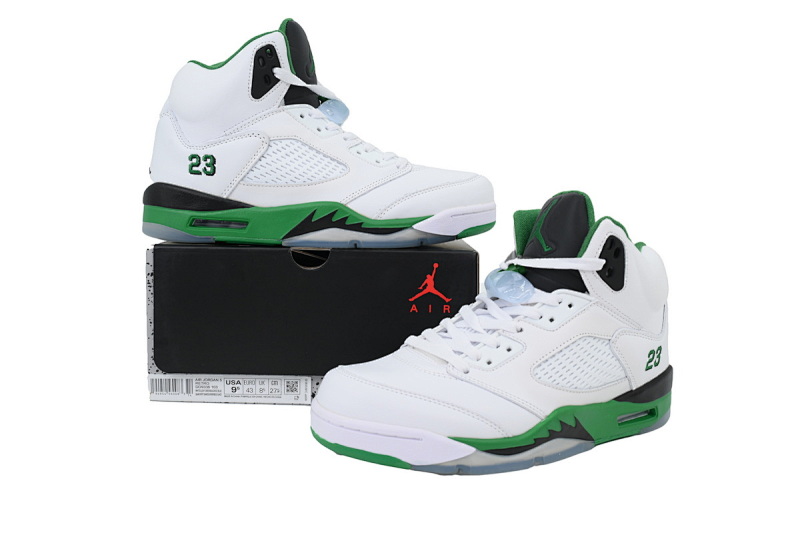 yupoo_345584_3ed6f833.jpg 【CA3DJ】白绿 乔丹5代篮球鞋 DD9336-103 Wmns Air Jordan 5 Retro 'Lucky Green'