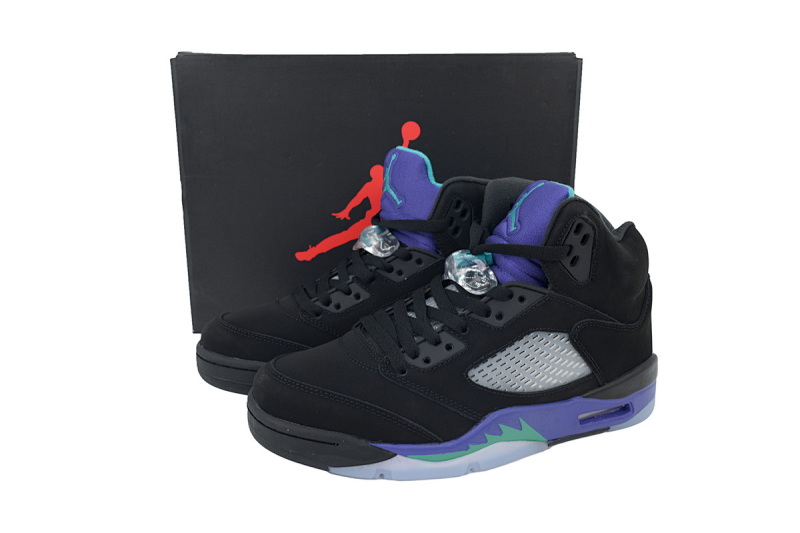 【CA3DJ】黑紫 乔丹5代篮球鞋 136027-007 Air Jordan 5 Retro 'Black Grape'